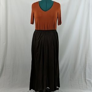 Brown Maxi Skirt
